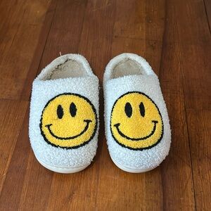 smiley face slippers
